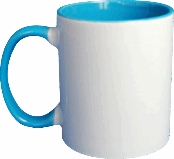 Színes belsejű és fülű bögre - Image 2